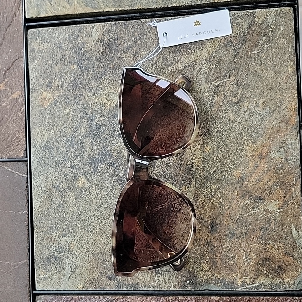 Women's Lele Sadoughi sunglasses, tortoise, Brooklyn, one size